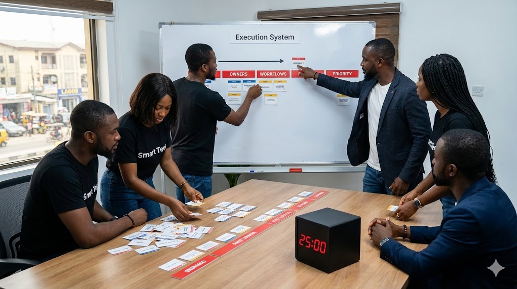 BTV team running an execution-system working session